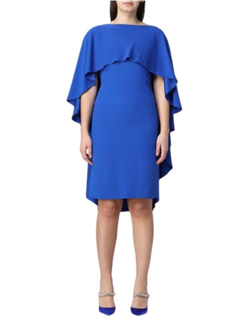 Abito corto da Donna  a mantella Alberta Ferretti Blu elettrico ALBERTA FERRETTI | A045716180299